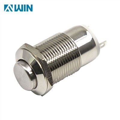 Tombol Dorong Logam 12MM Dua Pin