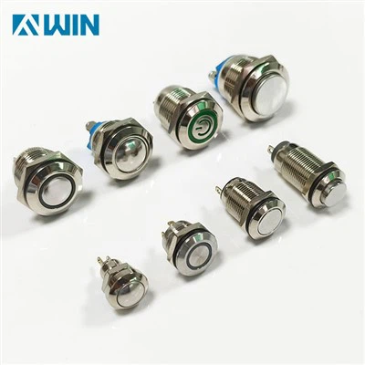Tombol Tekan Logam Led